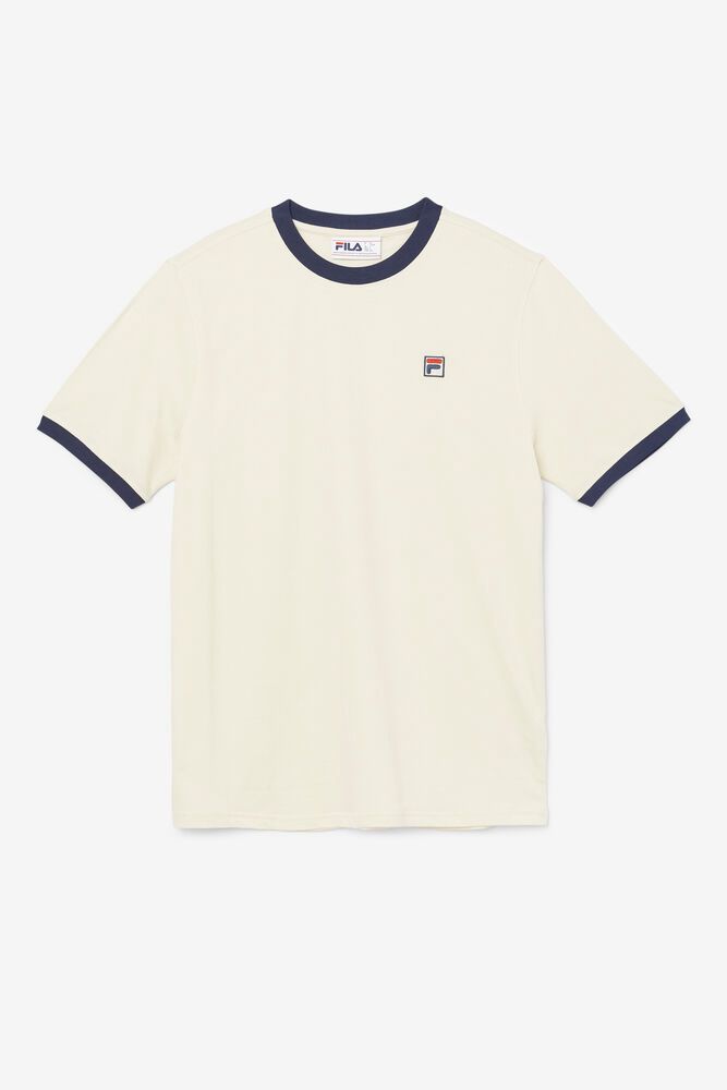 Fila T-Shirt Mens Beige - Marconi Ringer - Philippines 0762538-BO